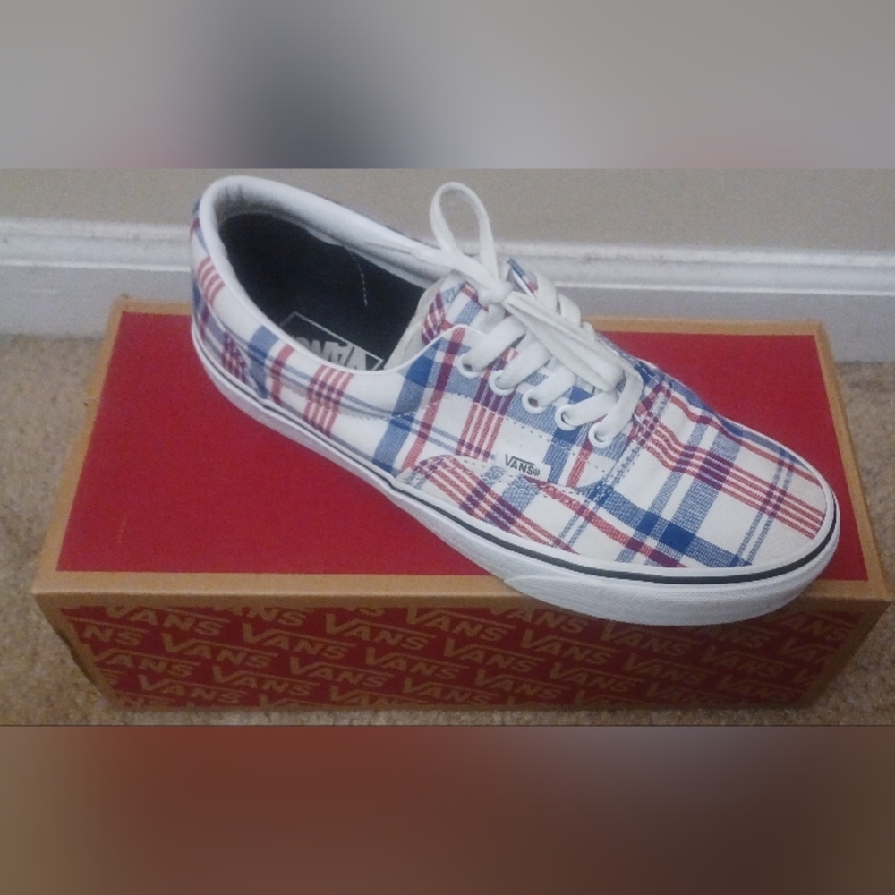 Vans Era Plaid True White